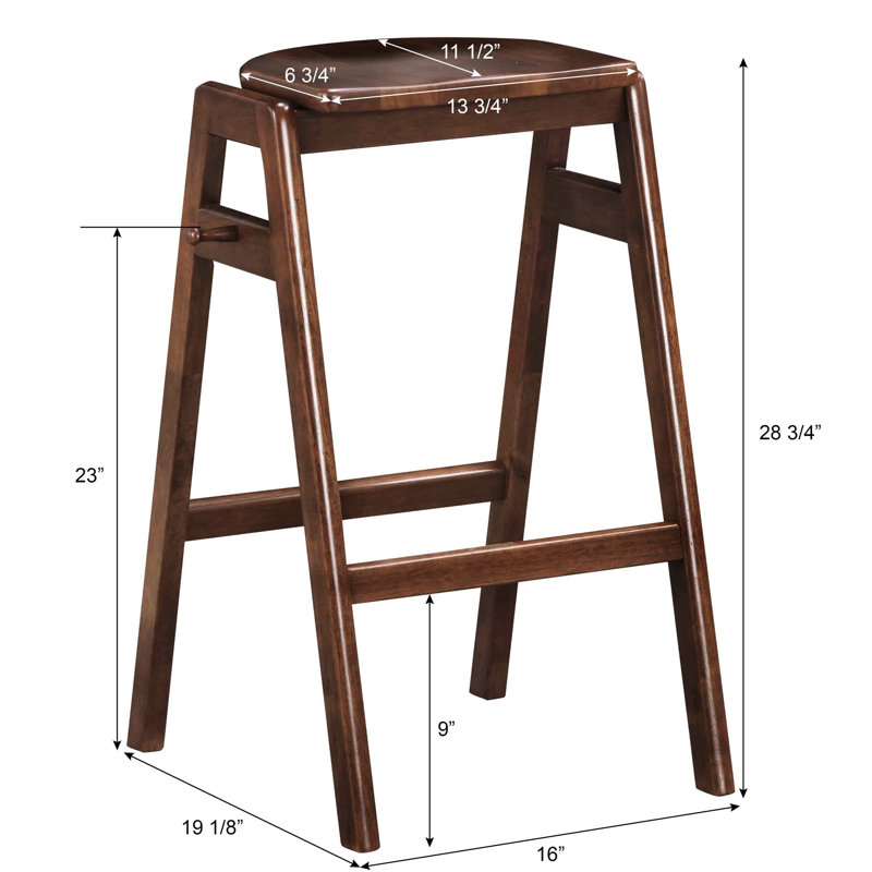 Paire de chaises de bar empilables Mid-Century Modern