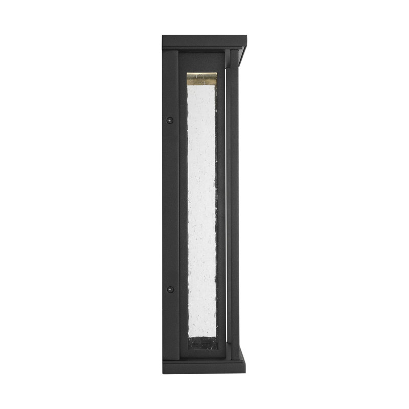 Faywood Medium Lantern from Generation Lighting , 16" H x 8.5" W x 4" D, Textured Black