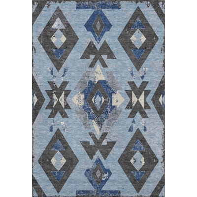 Premium Machine Washable Fairwood AMF1882 Aztec Rug