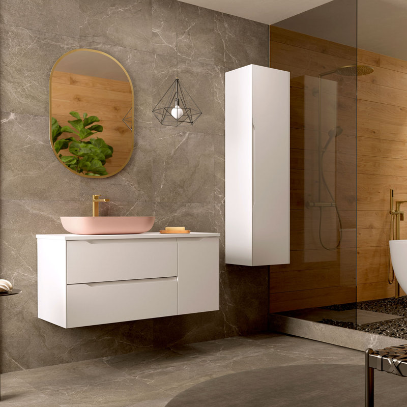 Base de meuble-lavabo simple Cenit 13,73 seulement, Blanc mat