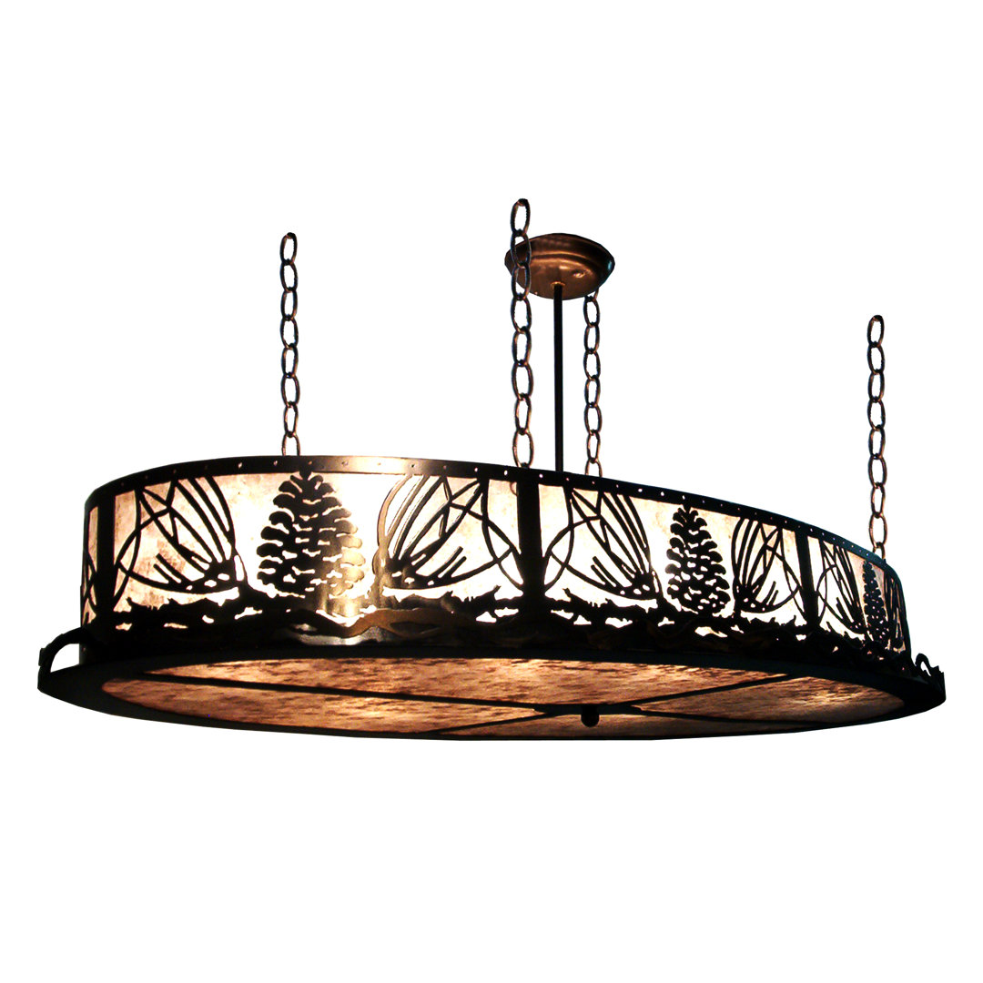 Rustic Lodge 4 - Light Pool Table Lights Pendant Meyda Lighting