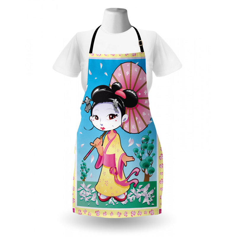 Tablier de fille parasol