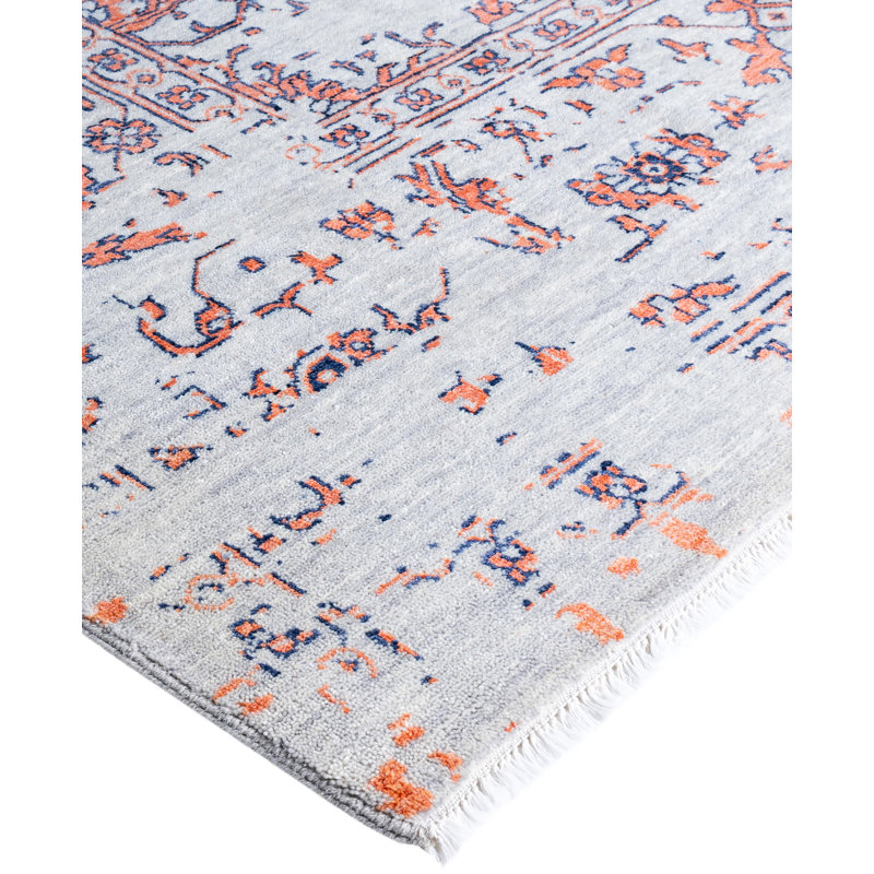 Overdyed One-of-a-Kind 9' 0" X 11' 10" Hand Knotted Area Rug