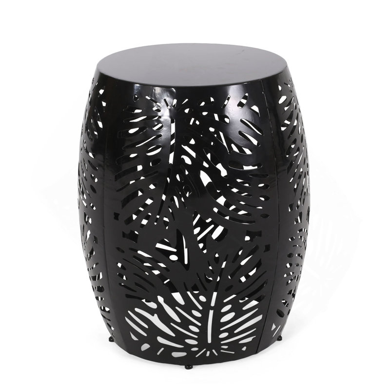 Metal End Table -Large, Black