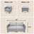 6-Piece All-Weather Outdoor Wicker Patio Conversation Set, Modular Gray Patio Furniture Set with Cushions, 330 LBS Capacity Sectional Sofa with Ottomans for Backyard, Porch, Deck-743337525