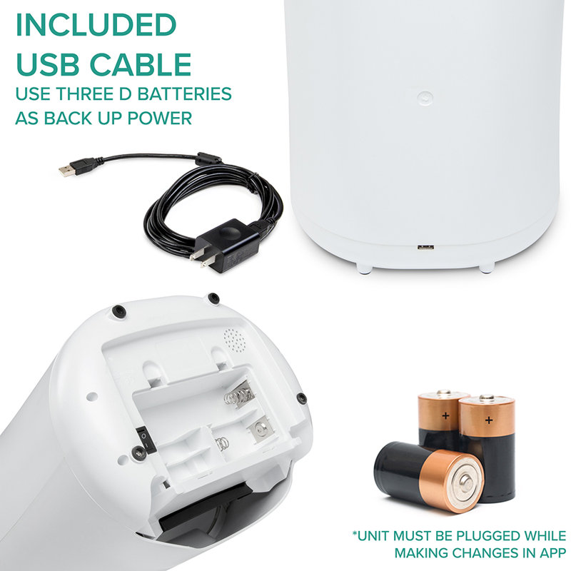 White Wi-Fi Automatic Pet Feeder with Camera