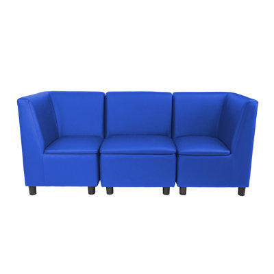 Kid Comfort Collective Modular Sectional, 3-Piece Set - Blue