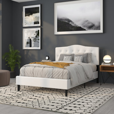 Ciriaca Arched Button Tufted Upholstered Headboard