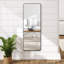 Miroir rectangulaire encadré avec détails métalliques Avinsh