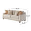 Denfield 79.75" Chenille Recessed Arm Sofa