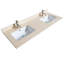 Sheffield 60" Double Bathroom Vanity Set-89055884-89055885