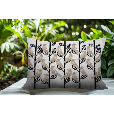 Oreiller rectangulaire intérieur / extérieur Tanza Bird