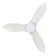 45" Wernhard 3 Blade LED Smart Flush Mount Ceiling Fan with Remote Control and Light Kit Included