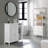 Storage Cabinet With Drawer, 3 Open Compartments, Adjustable Shelves