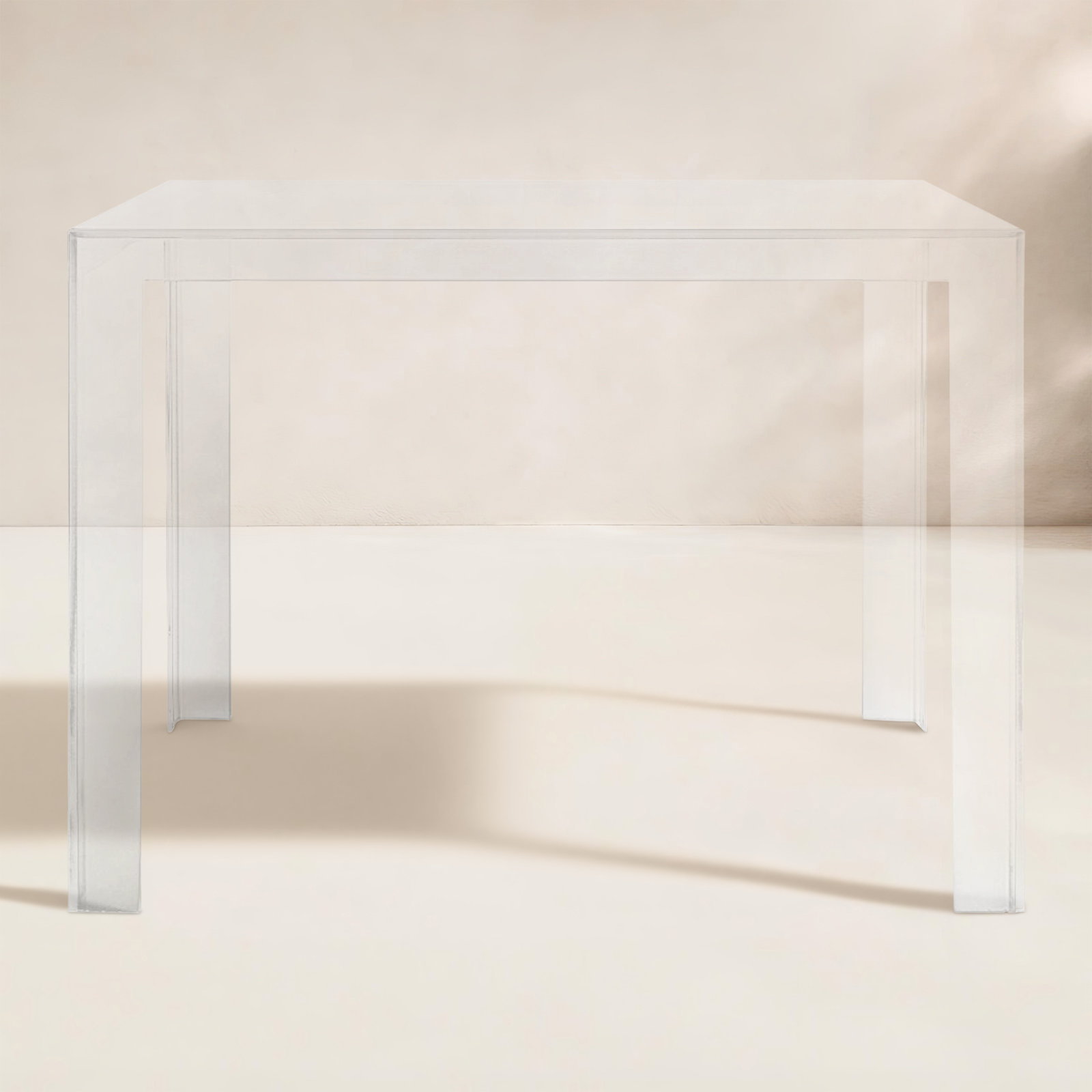 Invisible Coffee Table, Crystal, 28.35" H x 39.37" L x 39.37" W
