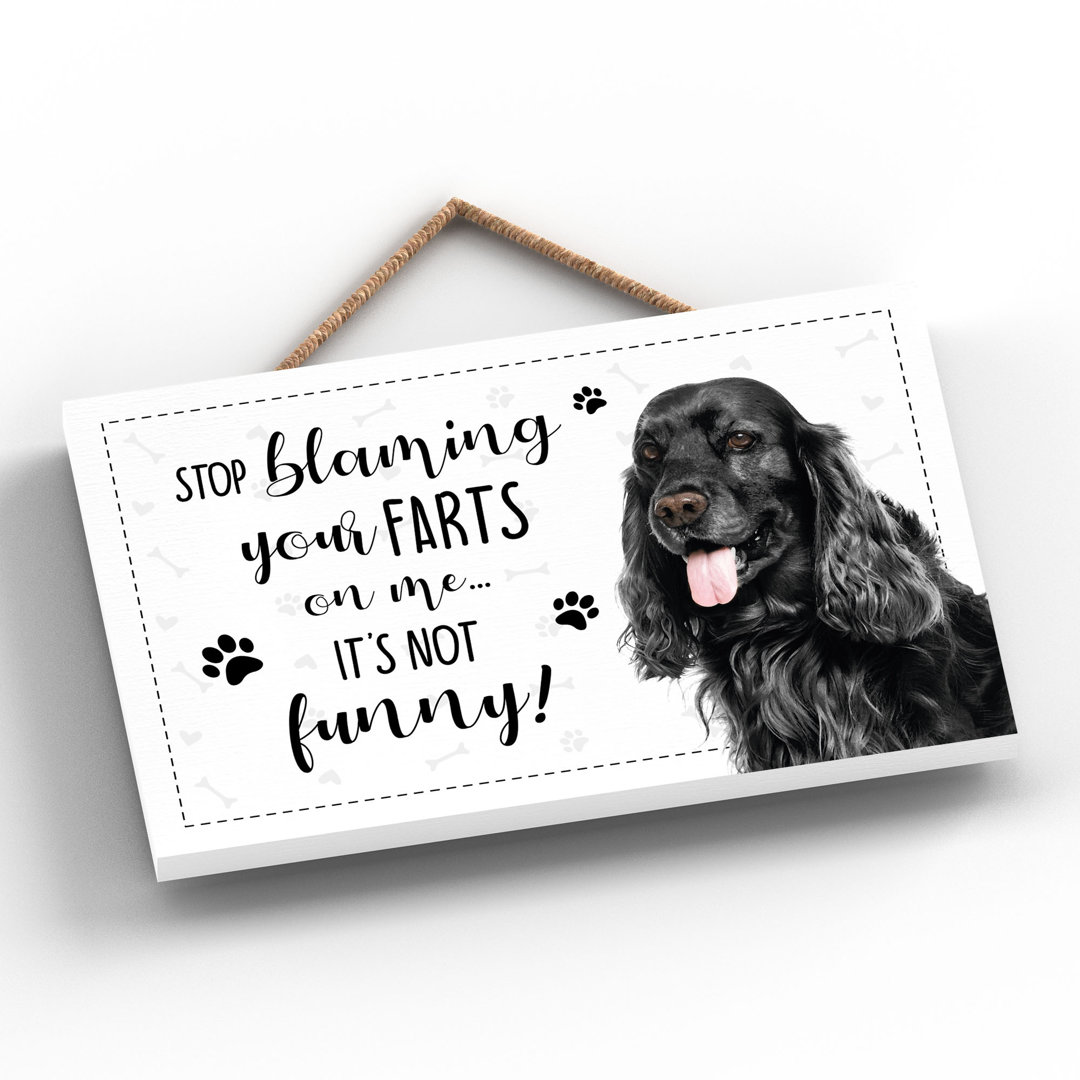 Cocker Spaniel Farts Wall Décor