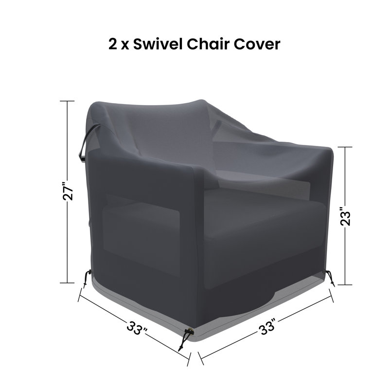 Everlee Metal Outdoor Swivel Chair Covers