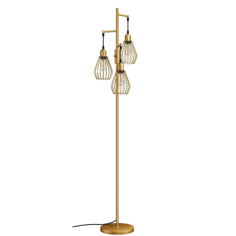 Benoto 166cm Tree Floor Lamp, Gold