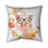 Happy little pig - 20"x20" Throw pillow cover - Poly twill - Print on demand