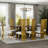 Brushed Gold Dining Chairs Set Of 4