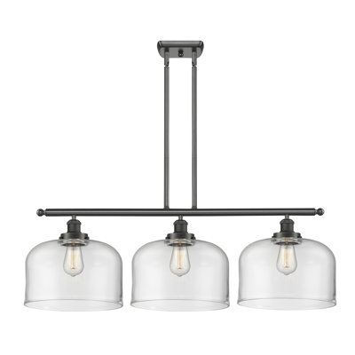 Lattimer 3-Light Dimmable Metal Pendant 