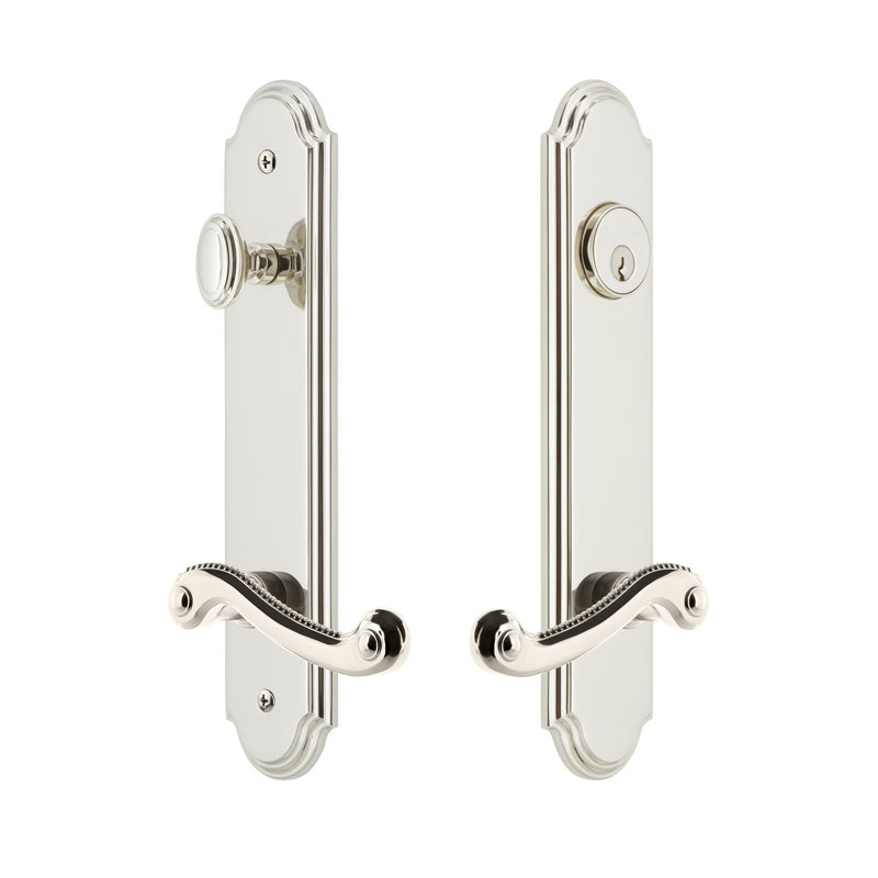 Ensemble d'entrée complet Arc High, Nickel poli, 2,375 po, À droite