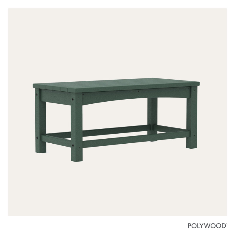 POLYWOOD Club Coffee Table, Green