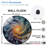 Galaxy Swirl Art Clock Design Home Decor Art - 12'' Modern Glass Wall Clock