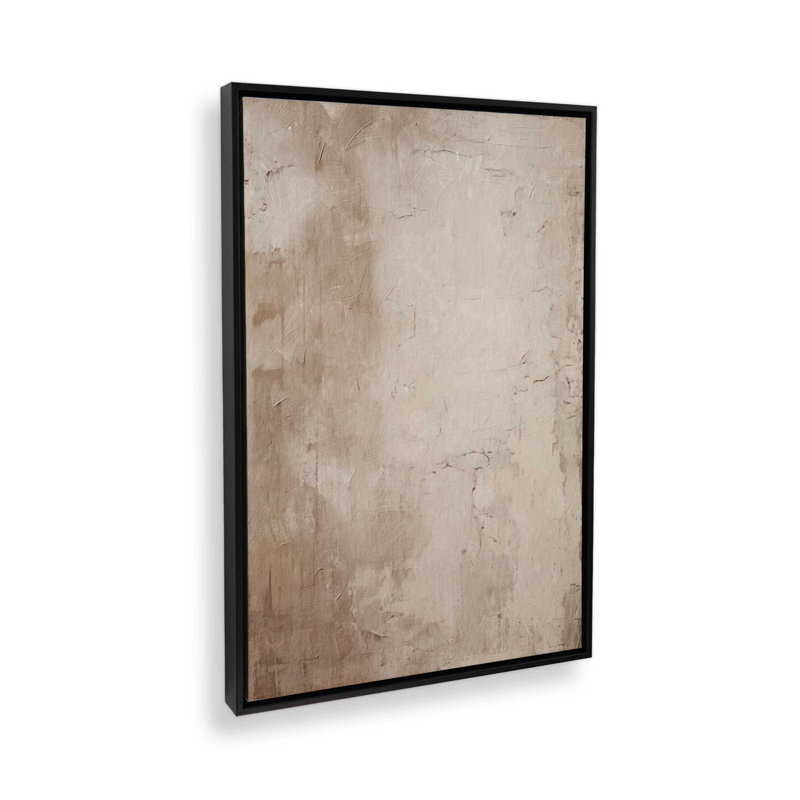 Impression sur toile Fresco's Silent Tale I, Cadre flottant noir satiné, H 36,75 po x l 24,75 po x P 1,75 po