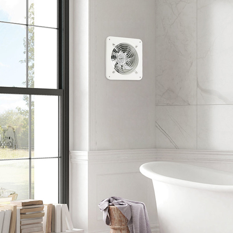 White 6 Inch Exhaust Fan, Natural