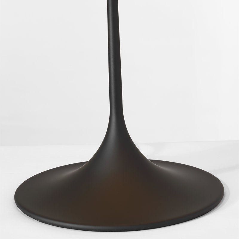 Barbara Barry Spinet 26" Modern Trumpet Table Lamp with Shade, Black, Black