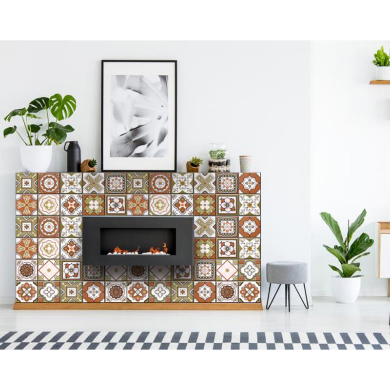 Adhésif décoratif à carreaux décoratifs, 6 po x 6 po