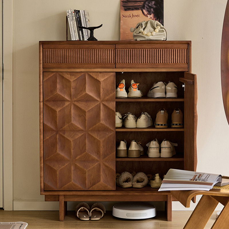 Armoire à chaussures de style français avec rangement rétro