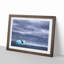 Blue Whale with Ocean Scene in Abstract - Picture Frame Painting Print-55679153-55679155