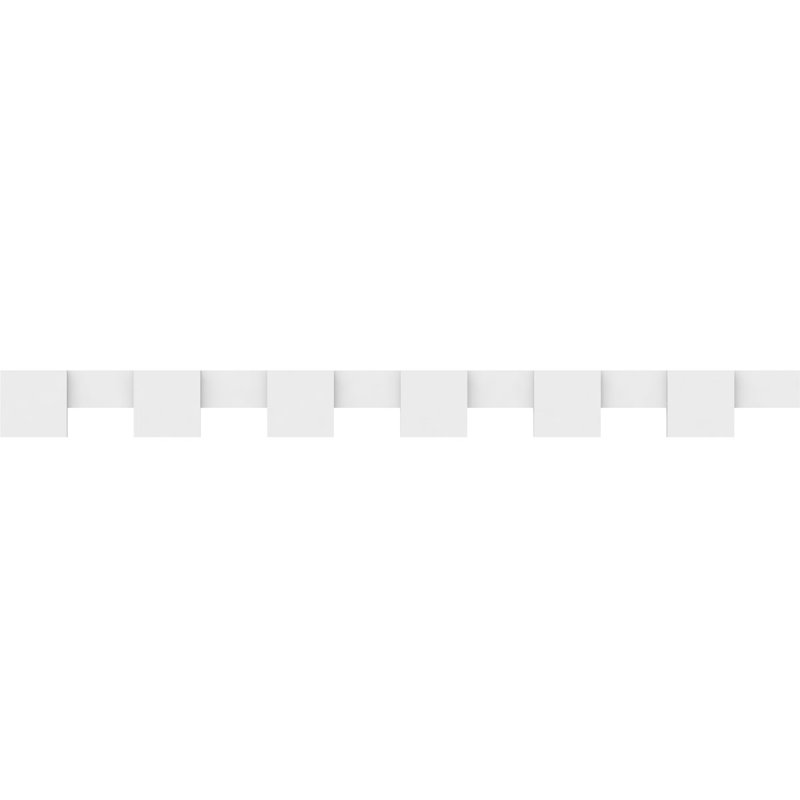 7"H x 1"P x 84"L Monroe Architectural Grade PVC Dentil Block Trim, 7" H x 84" W x 1" D