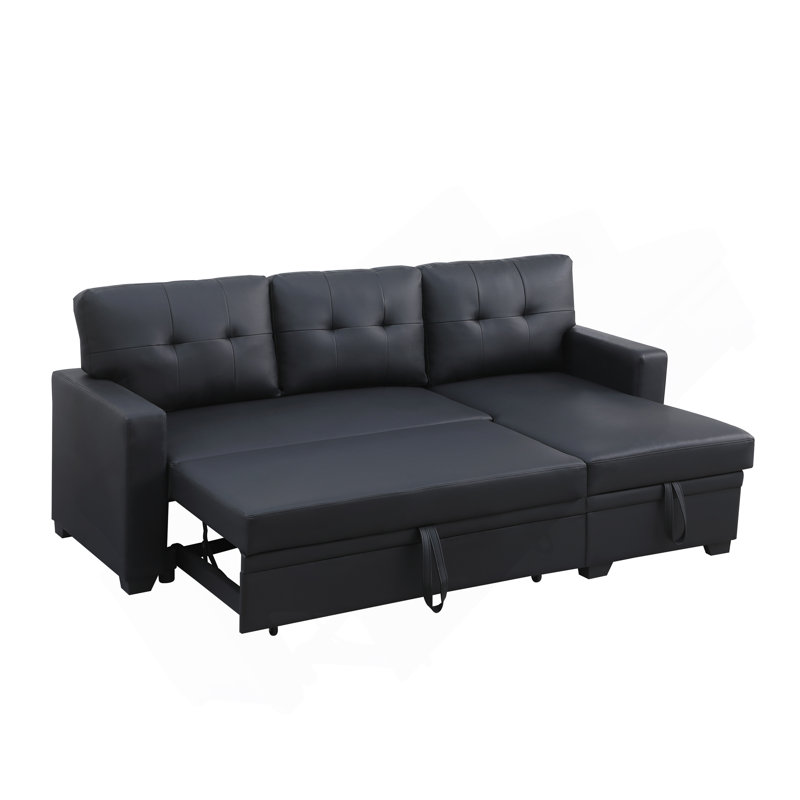 Canapé modulaire rembourré polyvalent avec rangement et design convertible