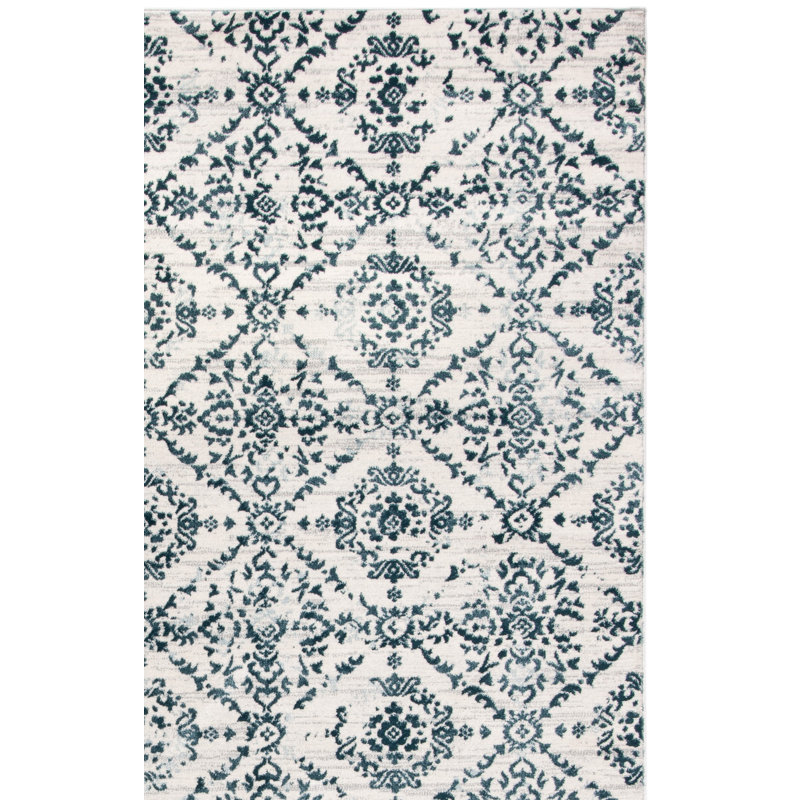 Purnell Performance Geometric Rug, Runner 2'2" x 7'