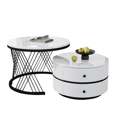 Trestle Coffee Table with Storage