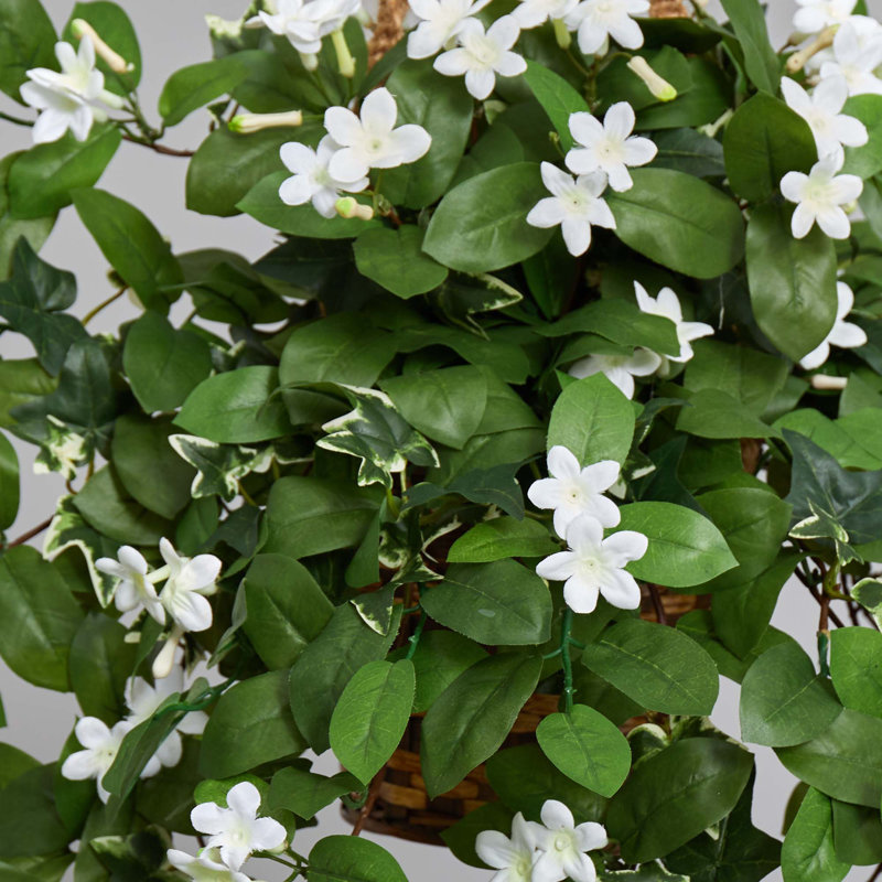 Plante stephanotis artificielle en panier 38"
