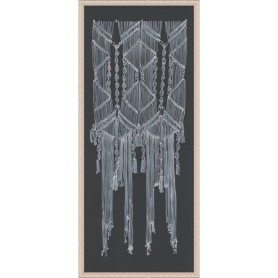 Macrame On Gray 4 Print