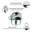 Symple Stuff Stainless Steel Steamer Basket with 20cm Diameter