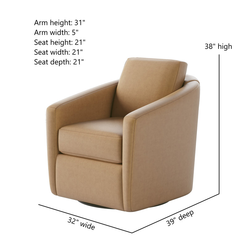 Daisey Swivel Glider, Maximus Caramel