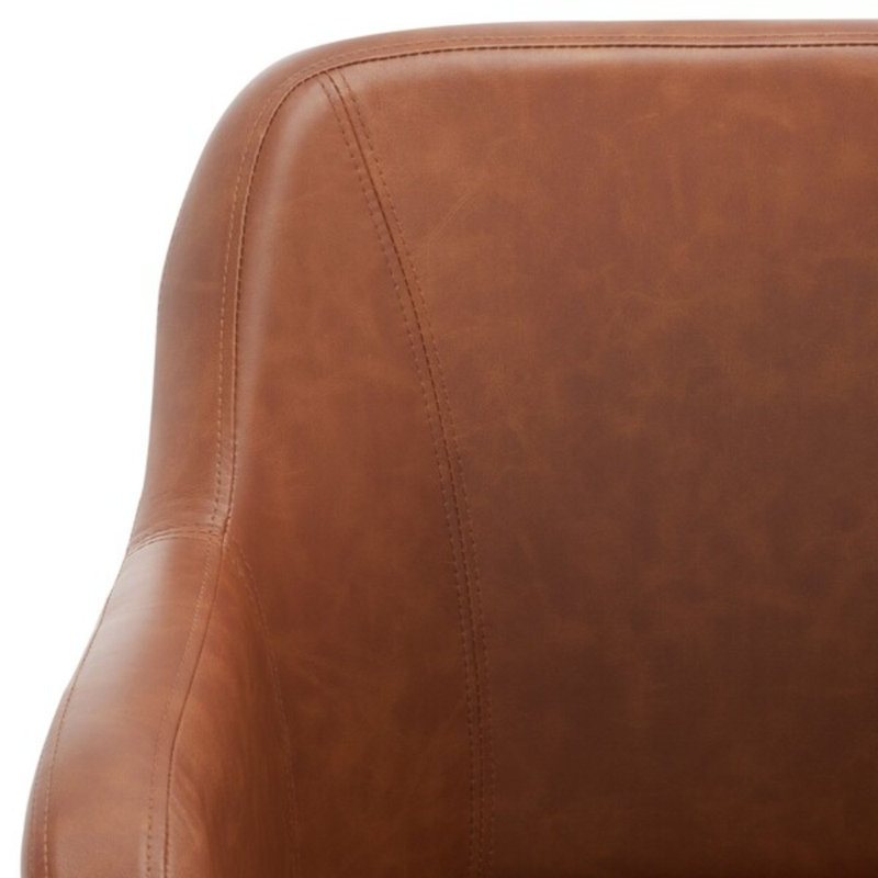 Chaise de travail en simili cuir Corienne
