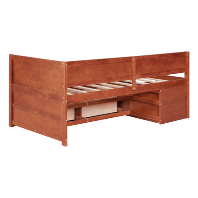 Daybed with Drawers and Shelves