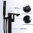 Bathroom Tub Faucet, Matte Black, Solid Brass Construction, Precision Dual - Temperature Control, 360 Horizontal And 90 Vertical Rotating Spout Filler, Precise Flow With Soft Aerator-121029441