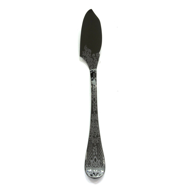 Casablanca Table Fish Knife - 24 Pieces, Oro-nero