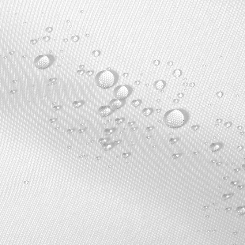 Doublure de rideau de douche simple en tissu imperméable avec aimants Kidd, Blanc, H 66 po x l 72 po