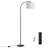  63" Arched Floor Lamp with Dimmable Bulb and Remote Control