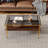 Manzie Glass Top Single Coffee Table-1246402454