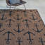 Tapis intérieur / extérieur en polypropylène tissé à plat à la main brun / beige Solterra Amanoa Havana-114547313